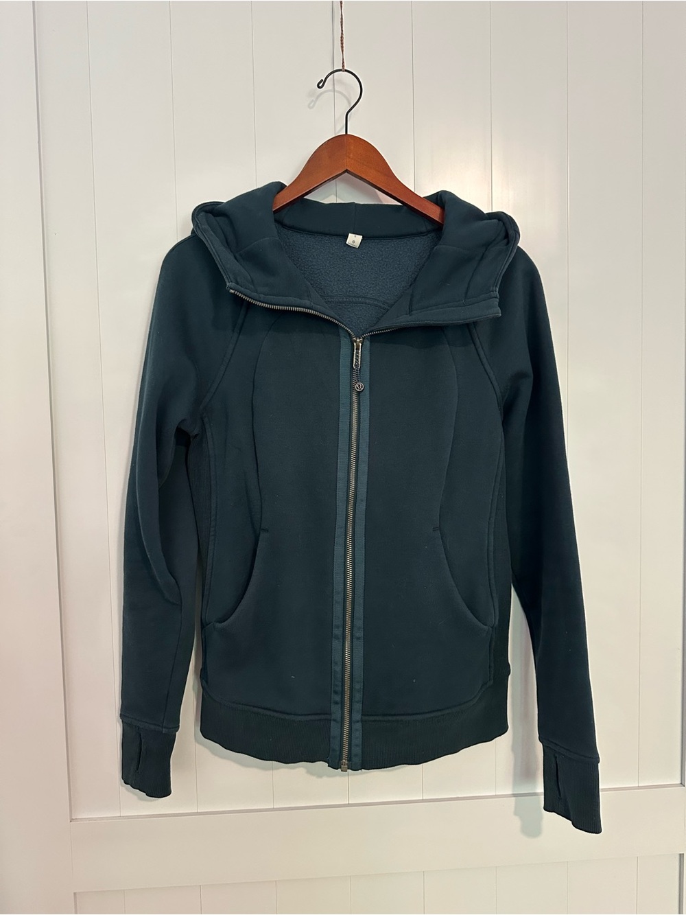 lululemon athletica Dark Teal Full-Zip Hooded Jacket